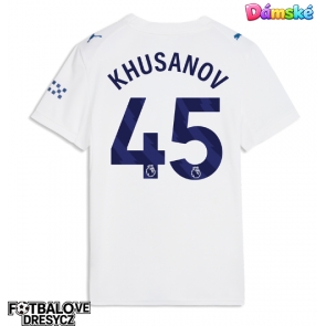 Manchester City Abdukodir Khusanov #45 Dámské Alternativní Dres 2026-27 Krátký Rukáv Manchester City Abdukodir Khusanov #45 Dámské Alternativní Dres 2026-27 Krátký Rukáv
